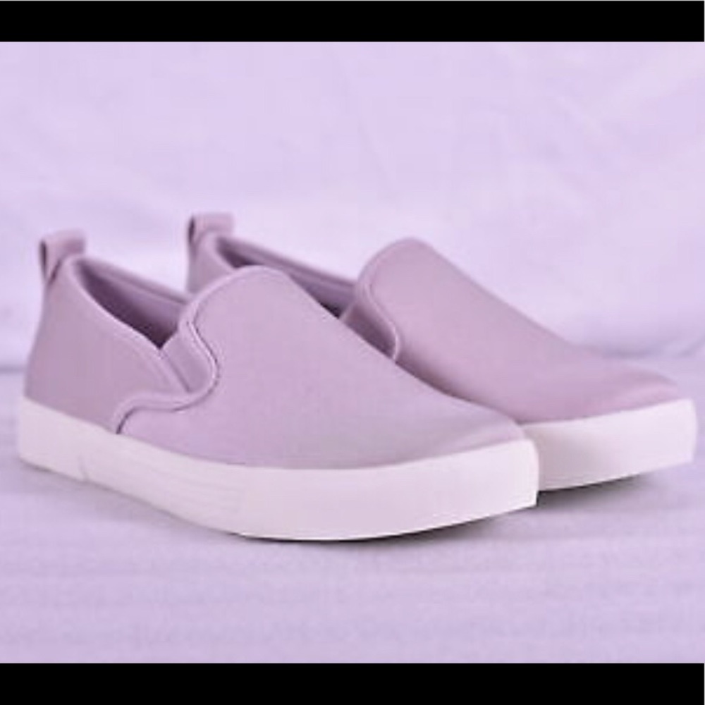 Vegan Slip-on Fashion Sneakers Lavender/Lilac Shoe
